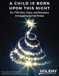 A Child Is Born Upon This Night TTB choral sheet music cover Thumbnail